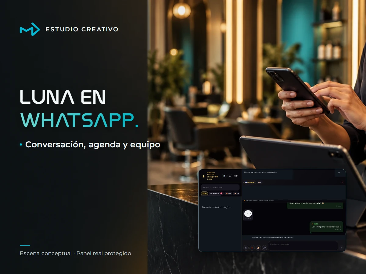 Luna · WhatsApp, citas y atención con IA