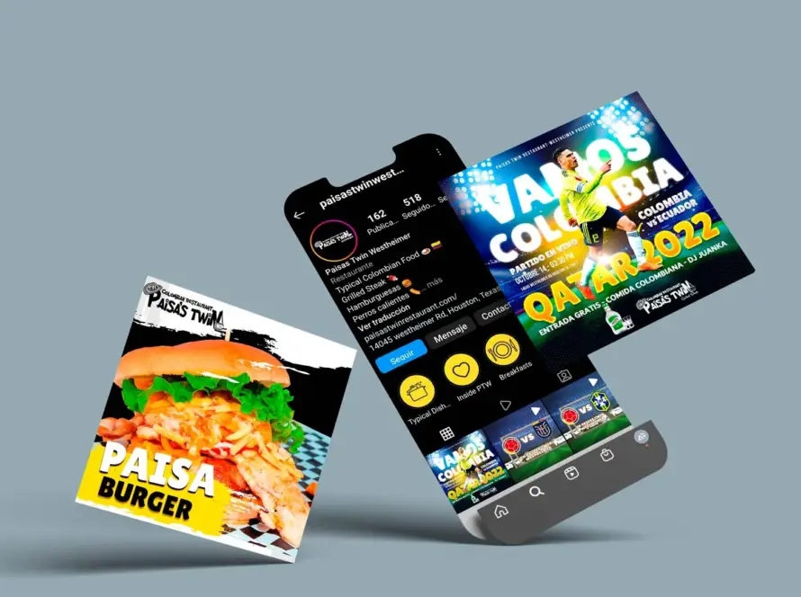 restaurante paisas twins westheimer portfolio marketing digital