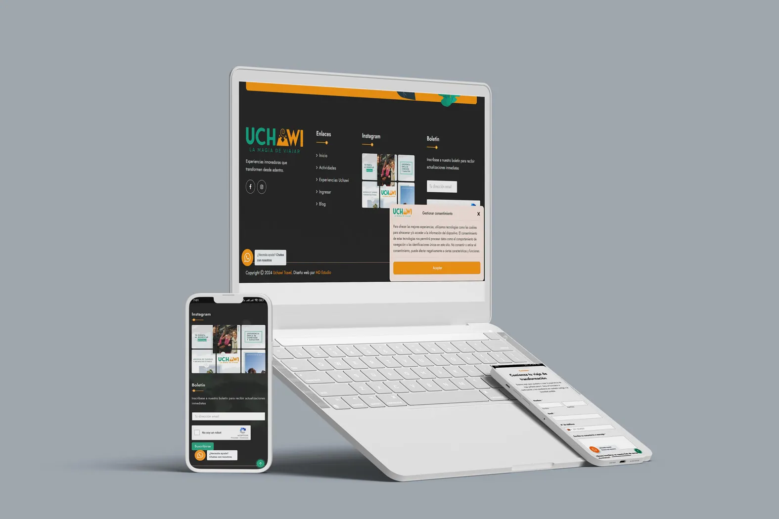 diseño web uchawi travel