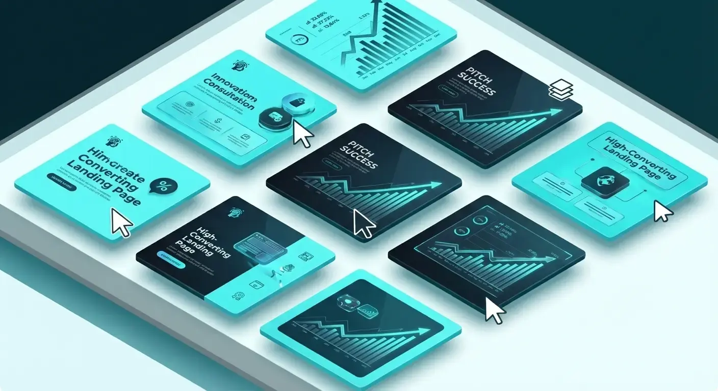 Vista Previa De Nueve Plantillas Para Redes Sociales Con Diseño Minimalista Y Acento Azul Neón