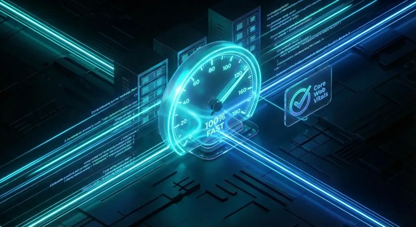 Gráfica De Rendimiento Web Con Tendencia Ascendente Que Simboliza Mejora De Velocidad Y Core Web Vitals