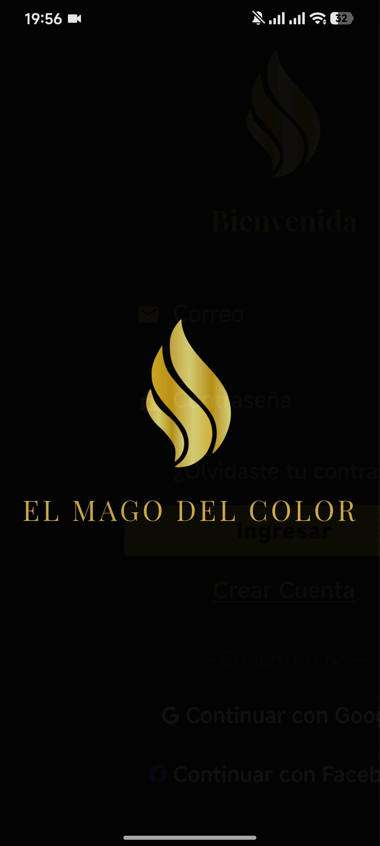 Pantalla de bienvenida — Mago del Color