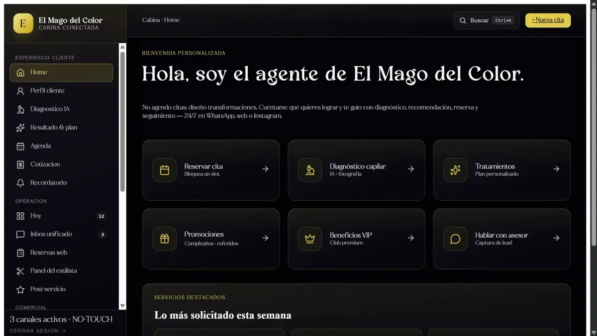Cabina Conectada · Cockpit Operativo con IA